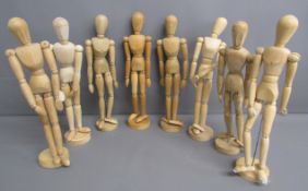 8 artists mannequins