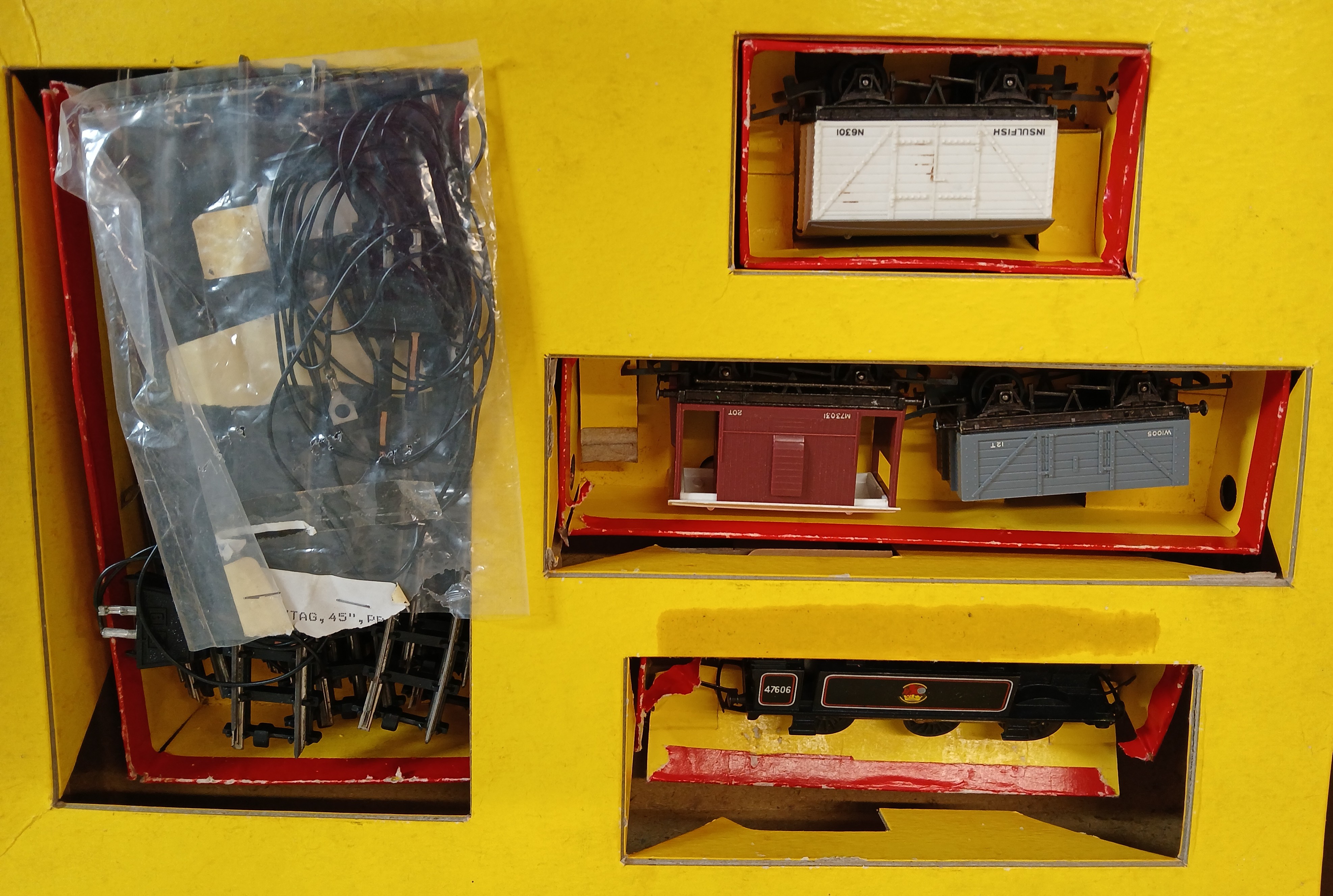 Various coins - mainly GB, Tri-ang railways train set RS4, 2 hand held fans, japanned bin and - Image 3 of 3