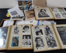 Three albums of celebratory autographs /facsimiles plus a larger number of loose autographs /