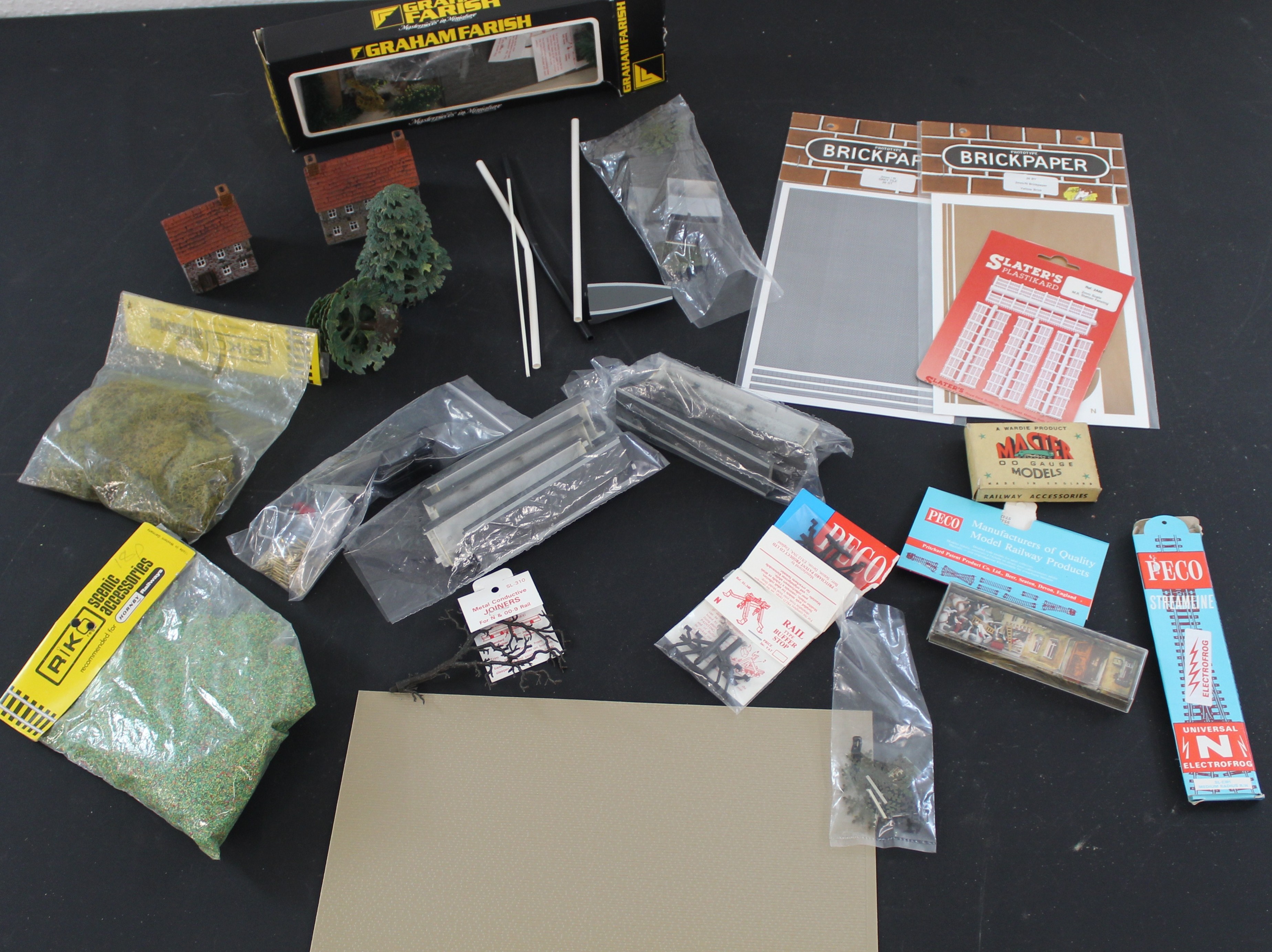 N Range Railway track layout fixed on board with controller approx 1200mm x 900mm and range of - Image 4 of 4
