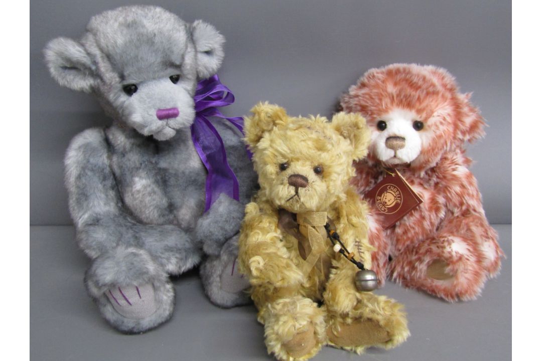 3 Charlie Bears - Heather Lyell Pattercake - Isabelle Lee Darcy & Edith - Image 1 of 4