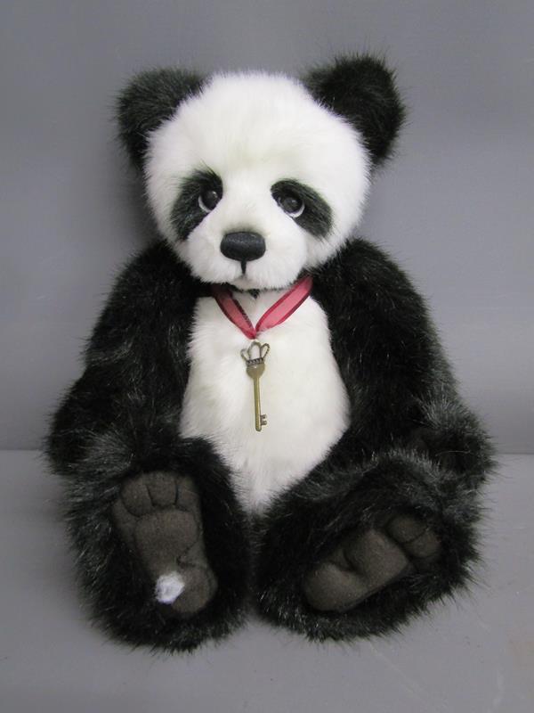 3 Charlie Bears and The Ultimate Teddy bear book - Isabelle Lee Pudding - Teardrop & Lita (all - Image 4 of 8