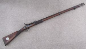 Snider 1865 3 band percussion cap rifle with plaque Hon(orable) Artillery Comp(any) Presented by