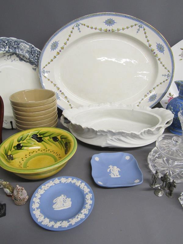 Collection of ceramics and glassware includes Royal Worcester plate - vase - Wedgwood Jasperware - - Image 3 of 4