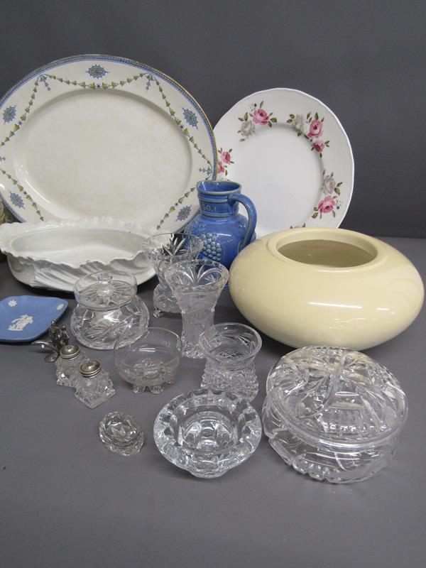 Collection of ceramics and glassware includes Royal Worcester plate - vase - Wedgwood Jasperware - - Image 4 of 4