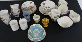 Mixed selection of part tea services including Midwinter Stylecraft, Gainsborough, Duchess,
