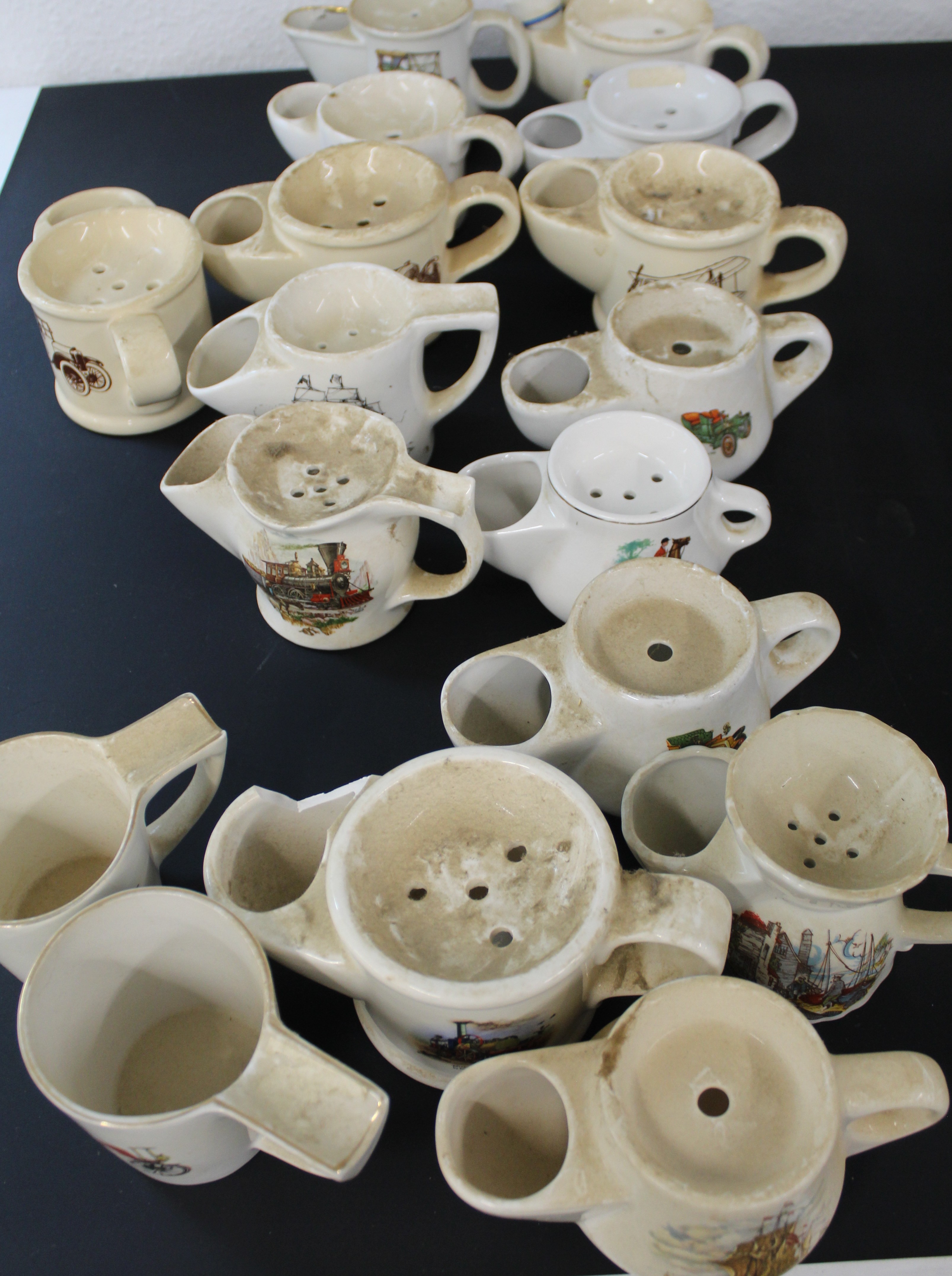 Over 50 Shaving mugs, majority with a transport theme, cars, ships, planes - Image 3 of 4