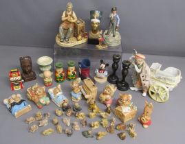 Wade Whimsies - Pendelfin rabbits - musical miner - toymaker figure etc