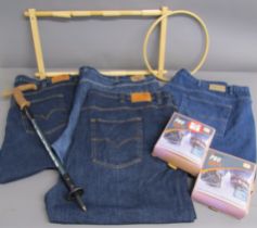 4 pairs of men's jeans 2 x Stolen Denim W56" L31" - Creon Previs 56" reg - Forge Jeans Brand 56" s