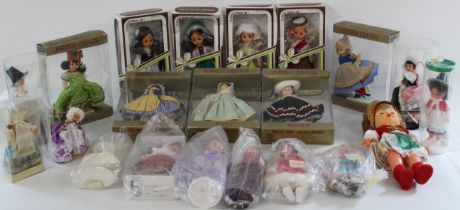 Selection of 21 Costume dolls