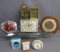 Clocks includes - President quartz carriage style - electric lantern clock (cable cut) - Smiths
