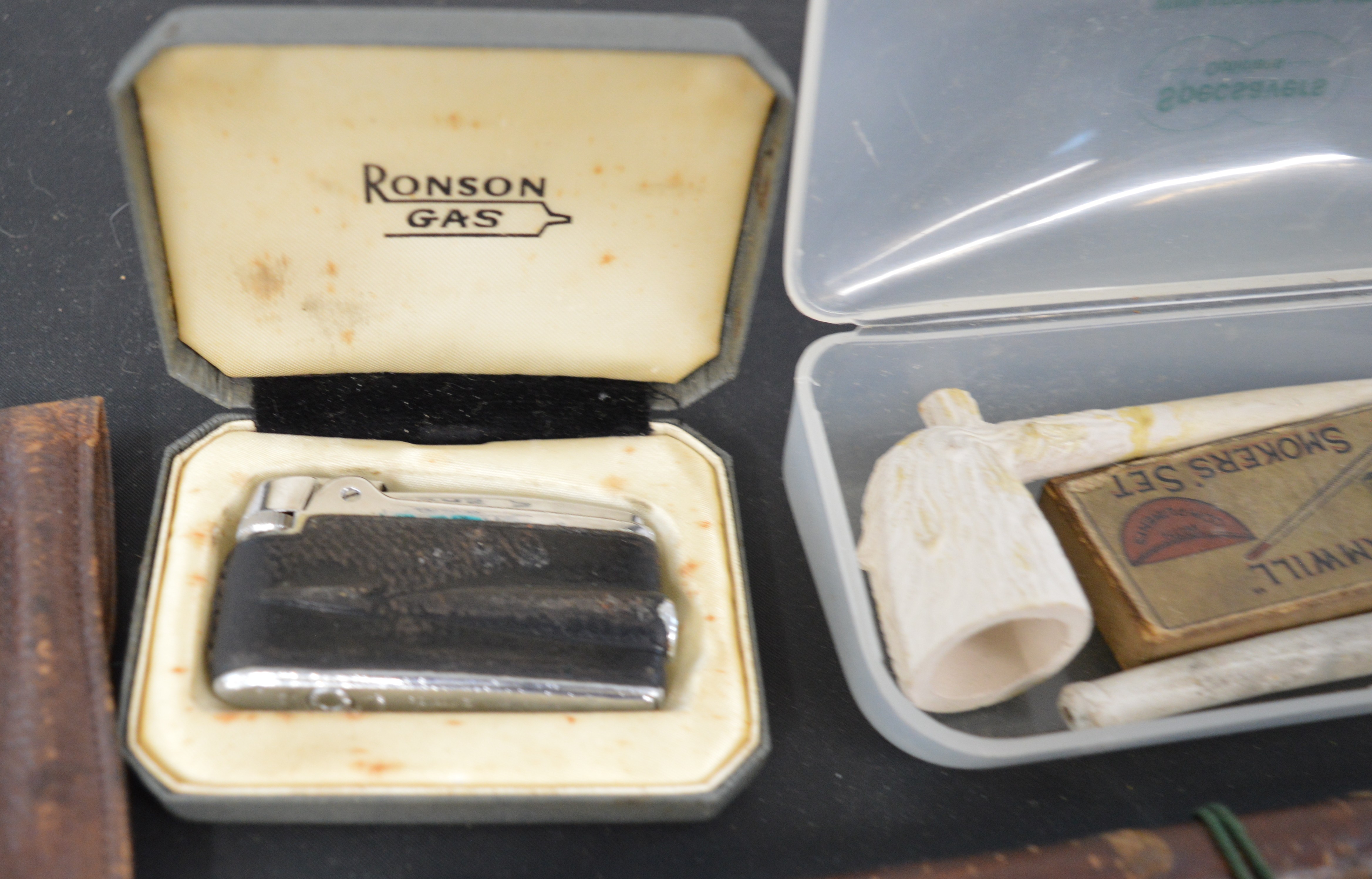 Selection of lighters and pipes including clay & meerschaum - Image 4 of 5