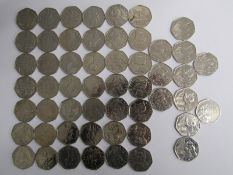 Beatrix Potter & Paddington bear 50ps - includes Jeremy Fisher - Benjamin Bunny - Tom Kitten -