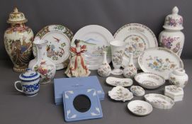 Wedgwood Kutani, includes plate, vase, bowl, ginger jar etc along with hand-painted Chinese
