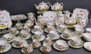Crown Ducal Poppy tea & coffee set pieces includes teapots - teapot stands - cups - saucers - hot