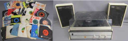 Fidelity UA4 record player - carry case record player and a collection of records includes