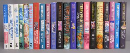 21 Terry Pratchett hard back books