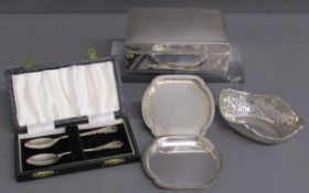 Silver includes - Harman Bros Birmingham 1972 silver cigarette box - approx. 11.5cm x 8.5cm x