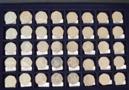 Collection of 117 limited edition 50p coins