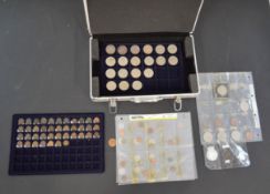 Large collection of coins including 3 silver crowns ( 1889 1890 and 1893)