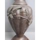 Pair Japanese Meiji period bronze vases decorated with relief decoration of birds and flowers - - Image 10 of 12