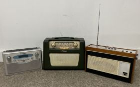 Vintage Ekco & Roberts radios & a Panasonic
