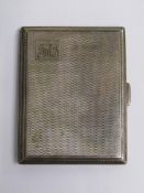 Thomas William Lack London 1928 silver cigarette case - monogrammed JRJ - approx. 2.7ozt