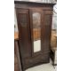 Victorian mirror front wardrobe Ht 194cm W 101cm D 40cm - Image 1 of 2