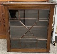 Early 19th century display cabinet in mahogany Ht 77cm W 70cm D 32cm