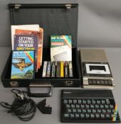 ZX Spectrum, cassette player & selection of games