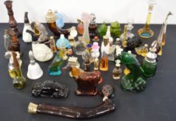 Large collection of Avon perfume and cologne bottles