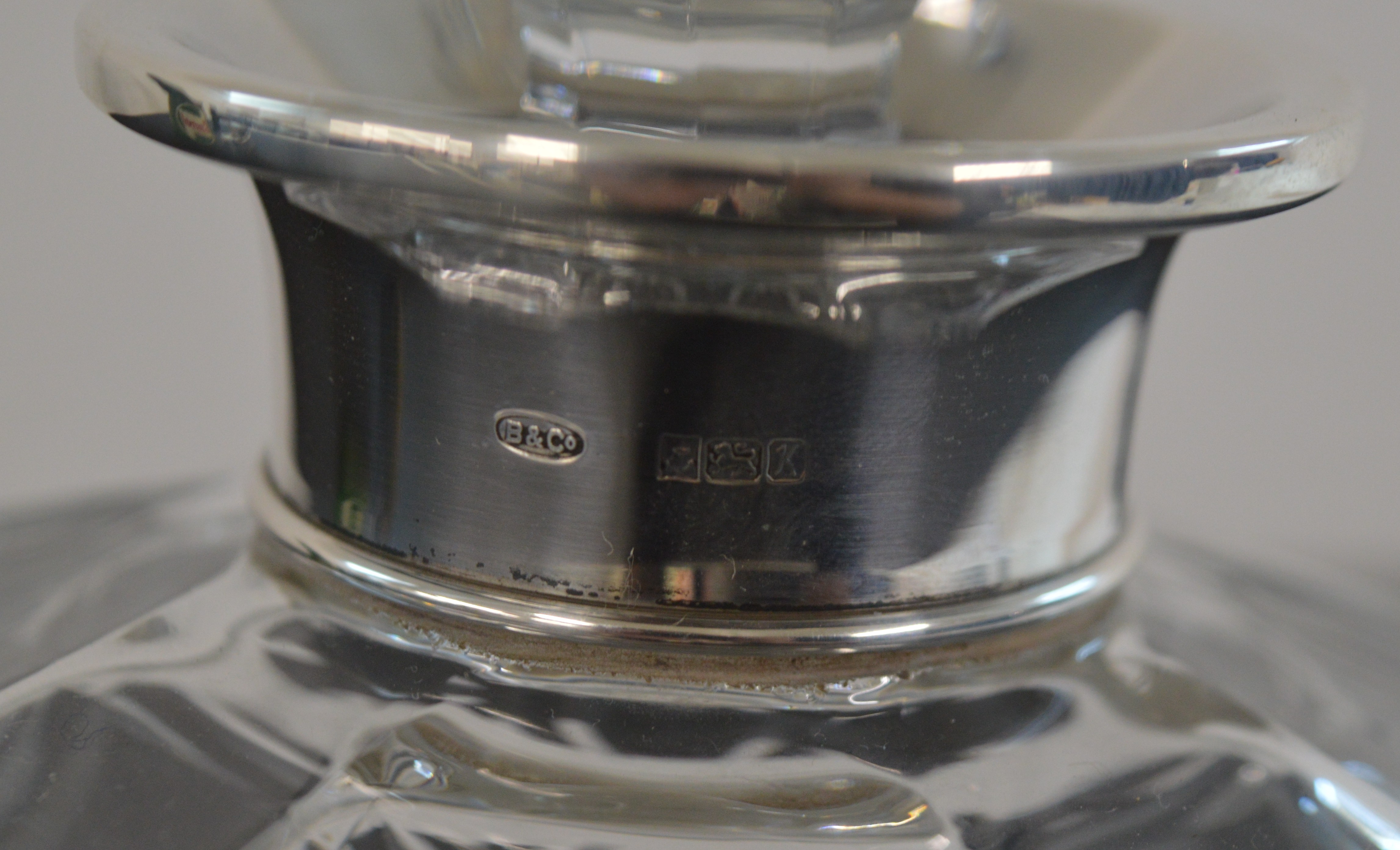 Castrol oil can, glass decanter with silver collar and an Australian hip flask - Image 3 of 5