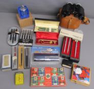 Tohyoh Tokyo binoculars - lighters, Holiday Penguin, The Matchless Lighter, Geeta made in Japan