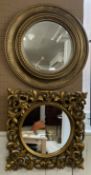 Two gilt frame mirrors