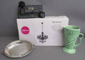 Colours Wickham 5 light chandelier (as new) - Mr R H Dent's Ardente for deaf ears - Wade 371 jug &