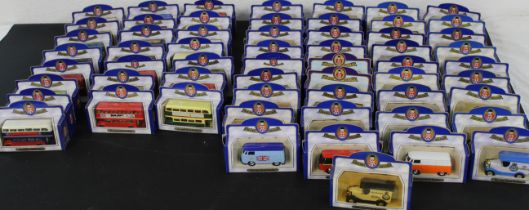 59 Oxford diecast models, including buses and "Celebrating Armed Forces Collection"