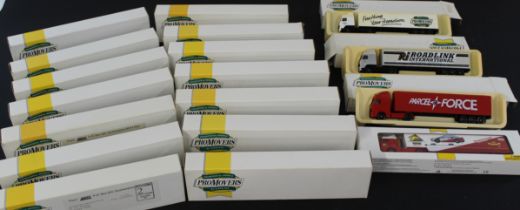 18 Lledo Promovers promotional models in sleeves, 3 opened to show examples