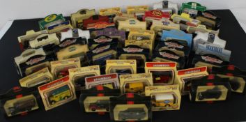 50 mixed metal diecast models, Lledo, Days Gone Military, promotional, Vanguard