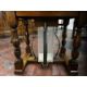 A stout oak 19th century square shaped collection table with raised centre slot and collection - Image 10 of 10