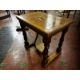 A stout oak 19th century square shaped collection table with raised centre slot and collection - Image 4 of 10