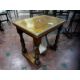 A stout oak 19th century square shaped collection table with raised centre slot and collection - Image 2 of 10