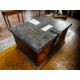 A 19th century lidded oak hinged-top box previously used as a votive candle payment repository, - Image 2 of 6