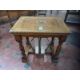 A stout oak 19th century square shaped collection table with raised centre slot and collection - Image 1 of 10