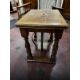 A stout oak 19th century square shaped collection table with raised centre slot and collection - Image 7 of 10