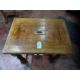 A stout oak 19th century square shaped collection table with raised centre slot and collection - Image 9 of 10