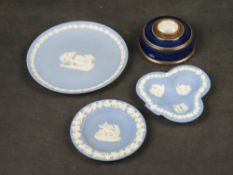 A Royal Doulton ink well together with t