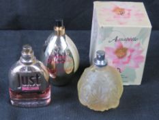 Three perfumes, part used.