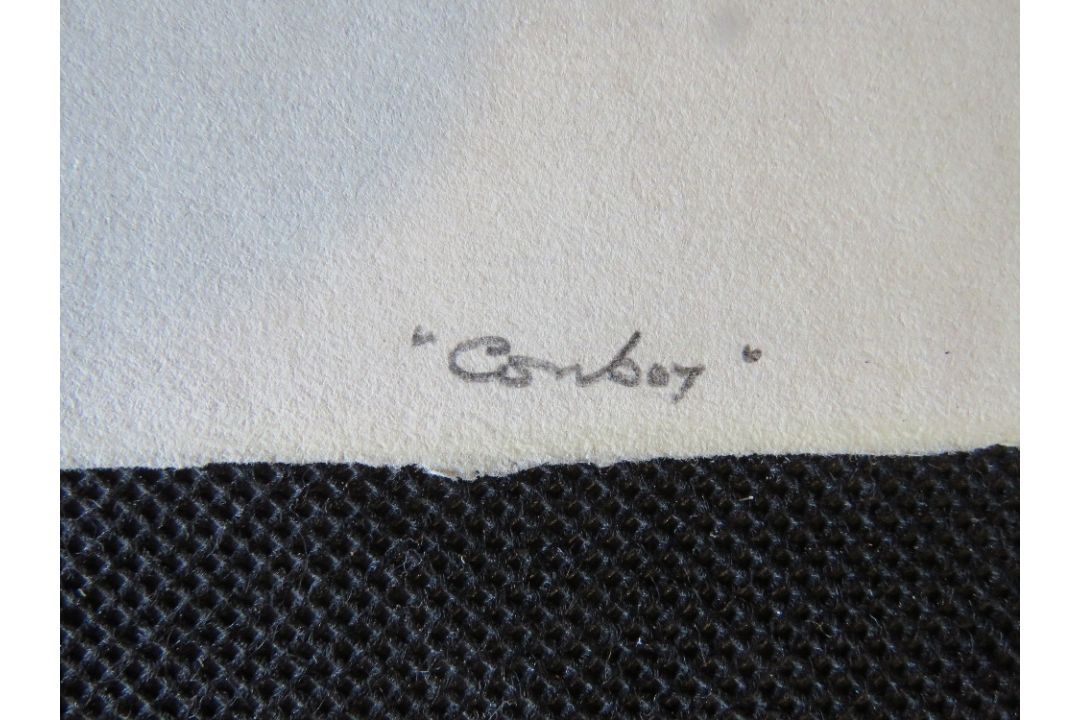Signed print 'Cowboy' by Tuket, signed i - Image 3 of 4