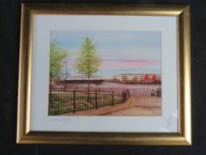 Signed print 'Cellnet' by W Behrens, fra