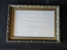 A contemporary frame with glass, 40.5 x